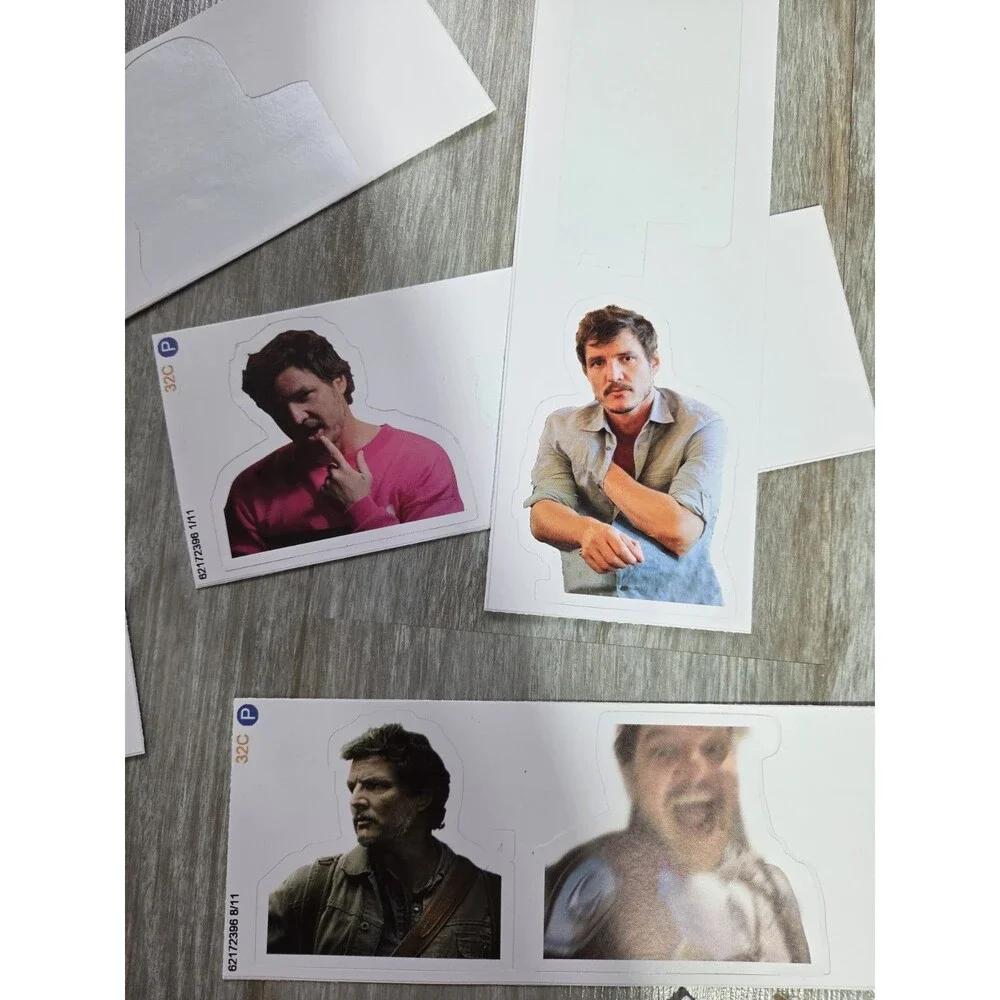 Pedro Pascal Sticker Pack Lot of 14 Vinyl Decal Meme TV Movie Character Assorted